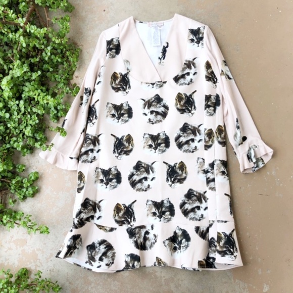 Paul & Joe Dresses & Skirts - Paul & Joe Sister Cat Face Hilda Shift Dress